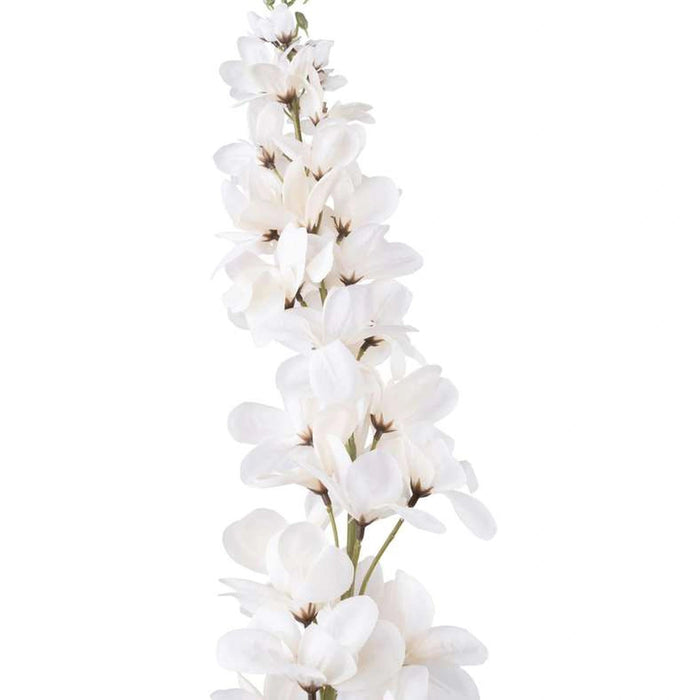 Artificial Delphinium Single Stem Flower H124cm - Cream Pan Home