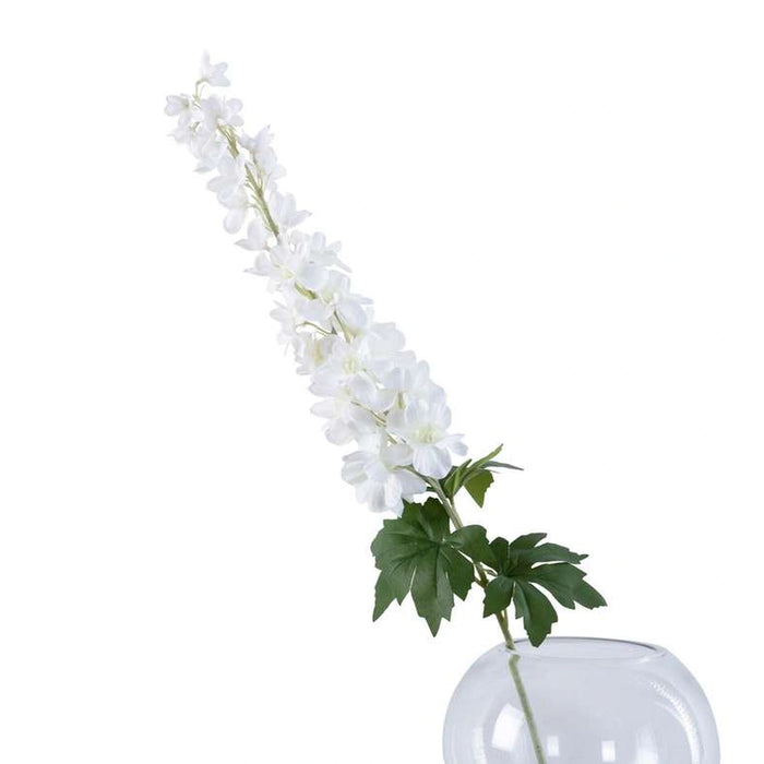 Artificial Delphinium Single Stem Flower H88cm - White