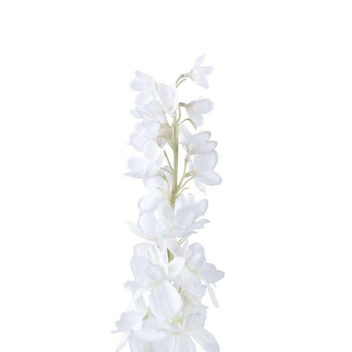Artificial Delphinium Single Stem Flower H88cm - White