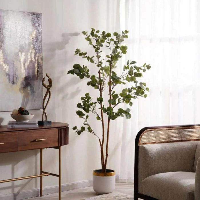 Artificial Eucalyptus Tree 55X55X180Cm - Green Pan Home