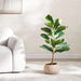 Artificial Fiddle Tree H92Cm - Green Pan Home