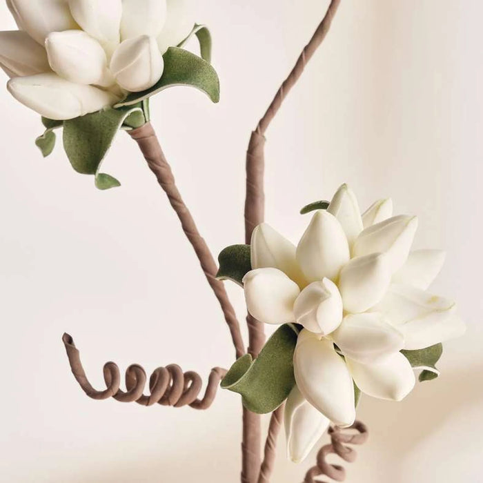 Artificial Flower Buds Stem H94Cm - White