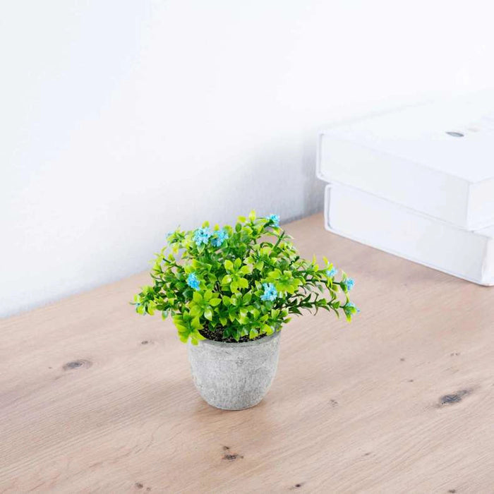 Artificial Gypsophila Potted Flower - Green Pan Home