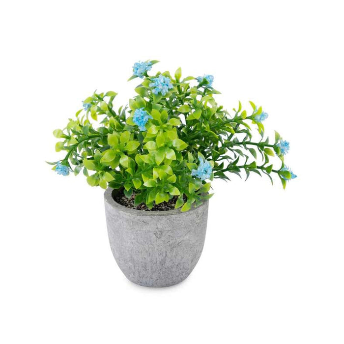 Artificial Gypsophila Potted Flower - Green Pan Home