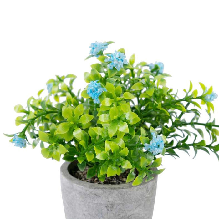 Artificial Gypsophila Potted Flower - Green Pan Home