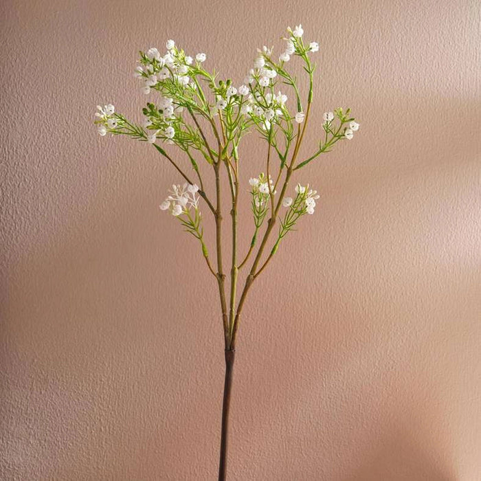 Artificial Gypsophila Single Stem H63cm -White Pan Home