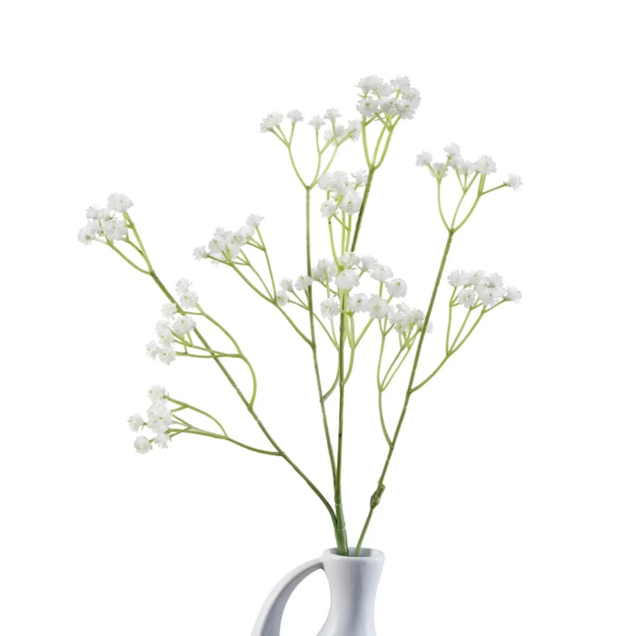 Artificial Gypsophila Single Stem White Pan Home