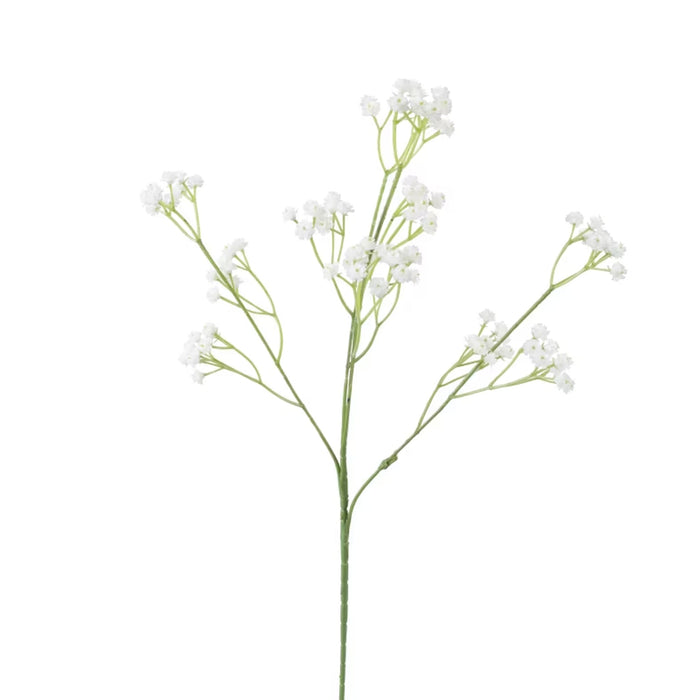 Artificial Gypsophila Single Stem White Pan Home