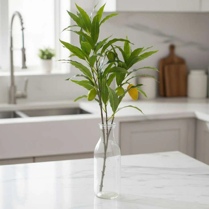 Artificial Mango Stem Branch H101Cm - Green Pan Home
