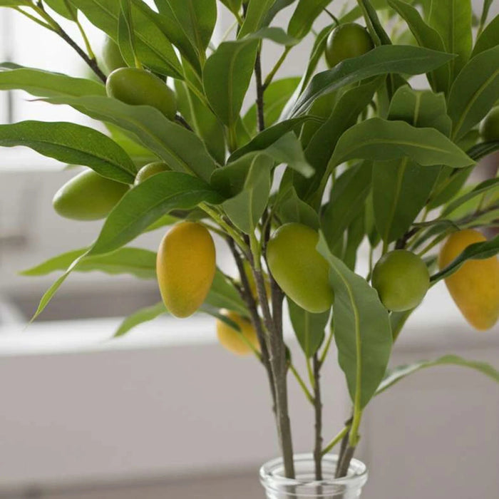 Artificial Mango Stem Branch H101Cm - Green Pan Home