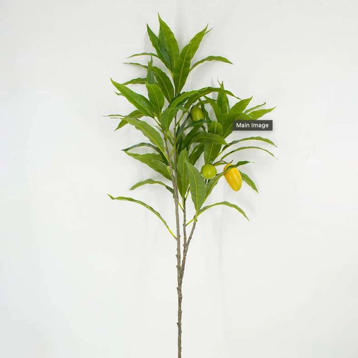 Artificial Mango Stem Branch H101Cm - Green Pan Home