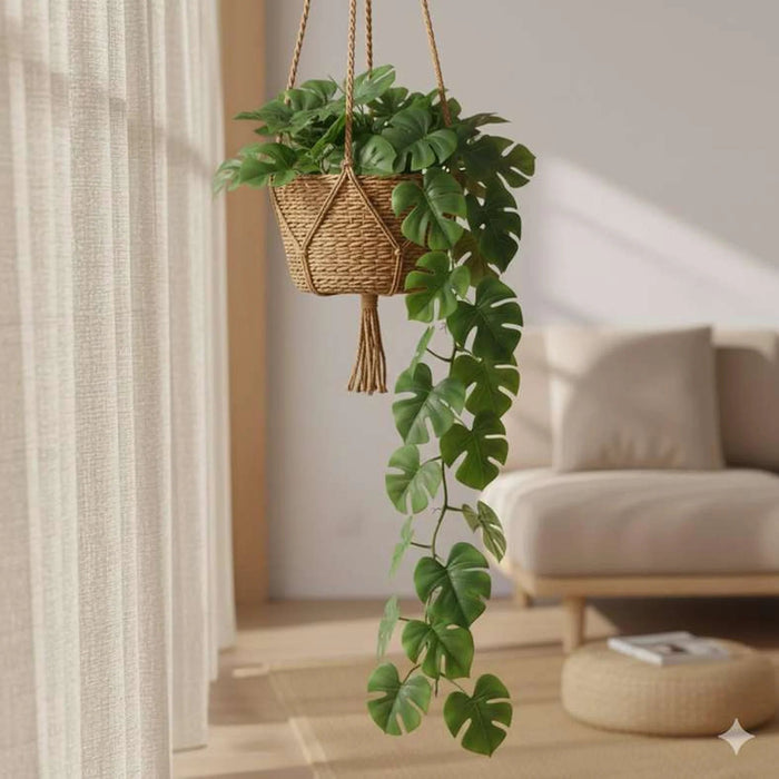Artificial Nipponlily Hanging Plant H116Cm - Green Pan Home