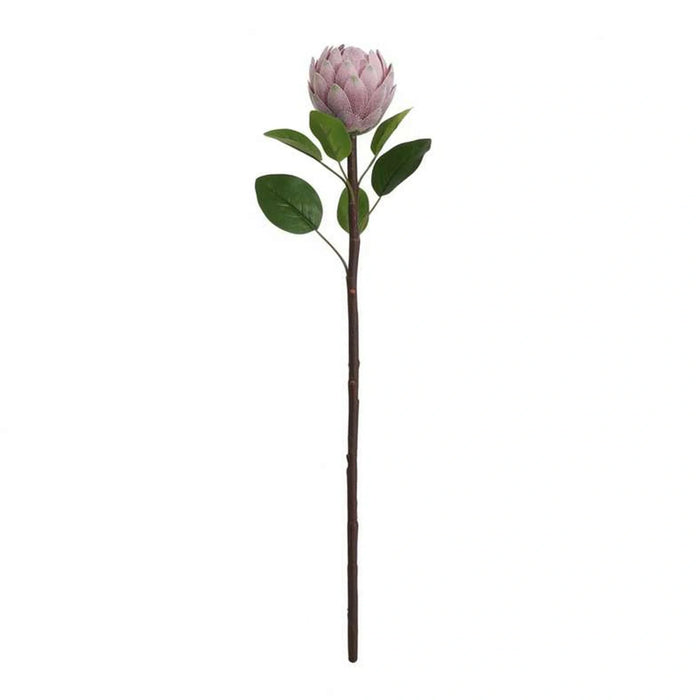 Artificial Protea Stem Flower H45Cm - Purple