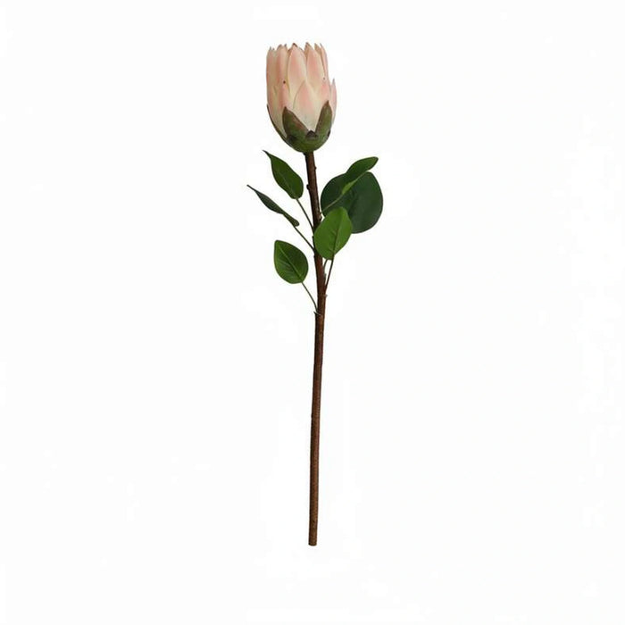 Artificial Protea Stem Flower H68Cm - Light Pink