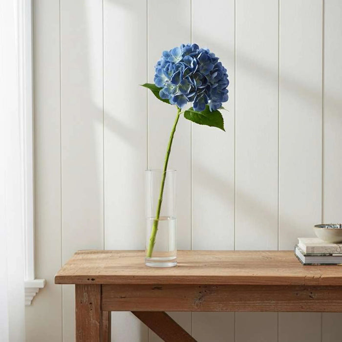 Artificial Real Touch Hydrangea Stem Flower H55Cm - Dark Blue