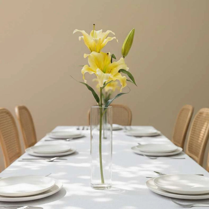 Artificial Real Touch  Lily Stem Flower H81Cm - Yellow