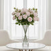Artificial Real Touch Rose Stem Flower H64Cm - Pink Pan Home