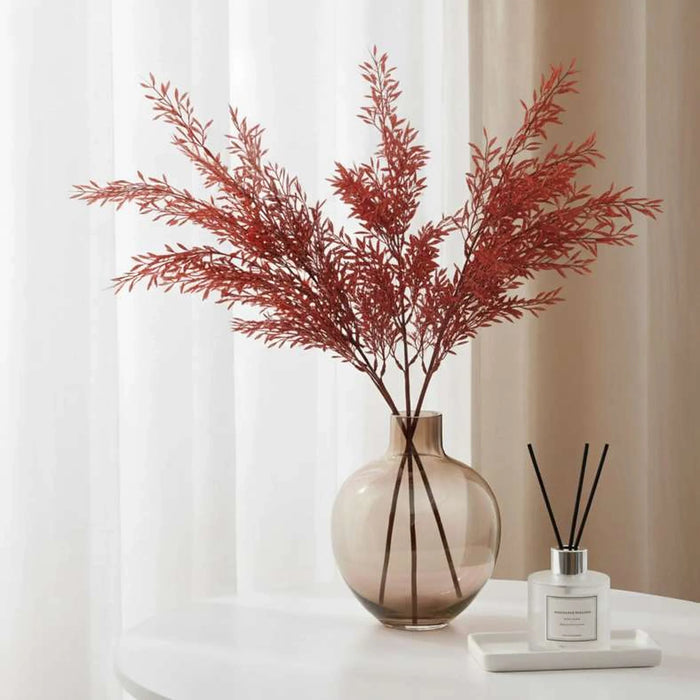 Artificial Rice Grain Stem H100Cm - Red