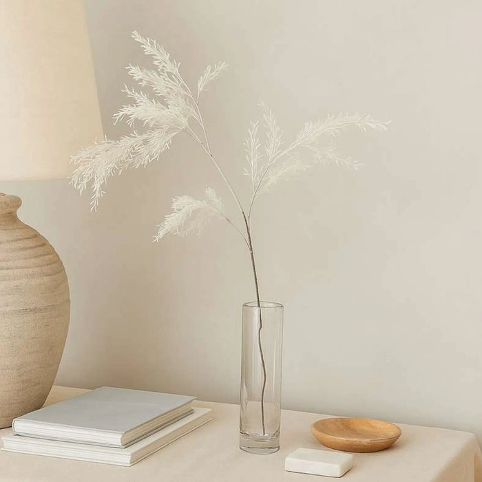Artificial Rice Grain Stem H105Cm - White