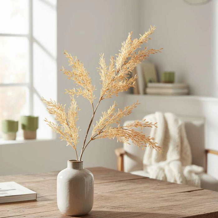 Artificial Rice Grain Stem - Yellow Pan Home