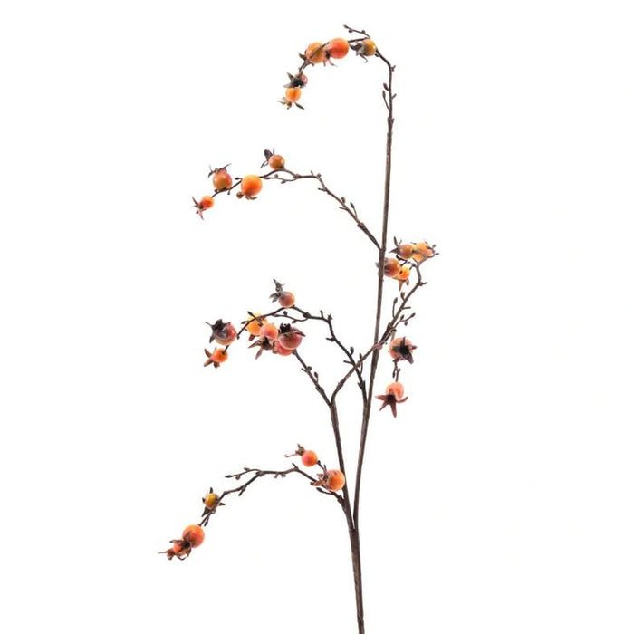 Artificial Single Stem Pomegranate Fruit Spray H102Cm - Red Pan Home