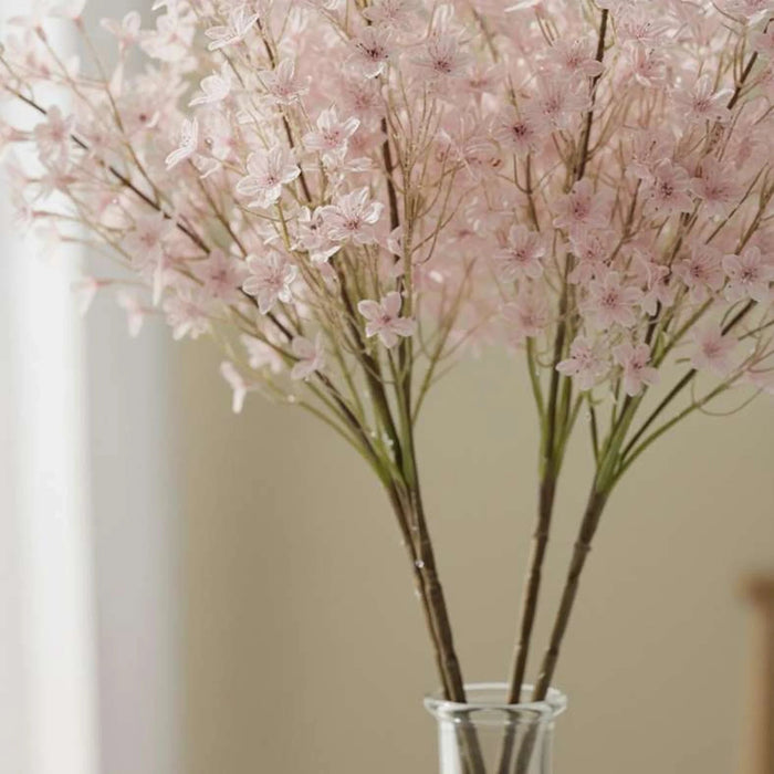 Artificial Star Cluster Stem Flower H64Cm - Pink Pan Home