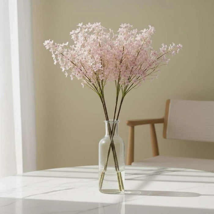 Artificial Star Cluster Stem Flower H64Cm - Pink Pan Home