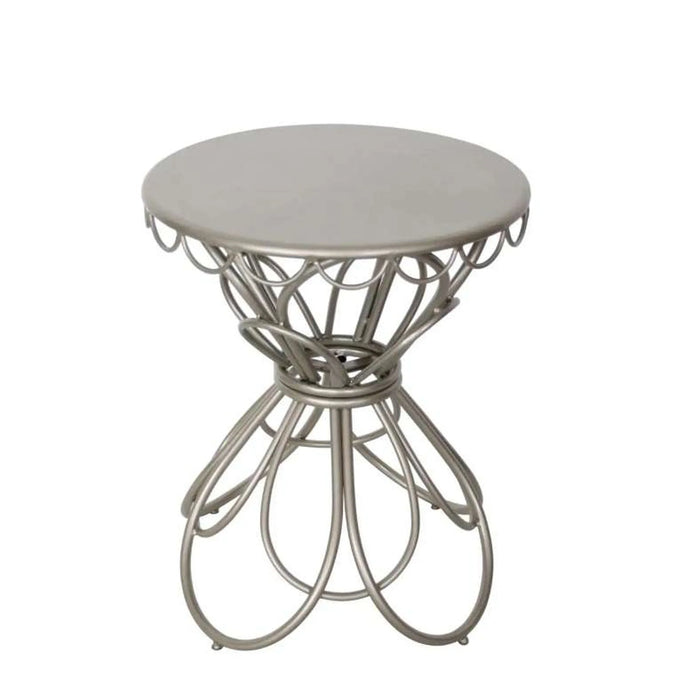Artisan Metal Round Sidetable - Brown