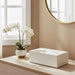 Arya Resin Decor Box 23X15X8Cm - White Pan Home