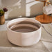 Ash Mirage Porcelain Salad Bowl - Beige Pan Home