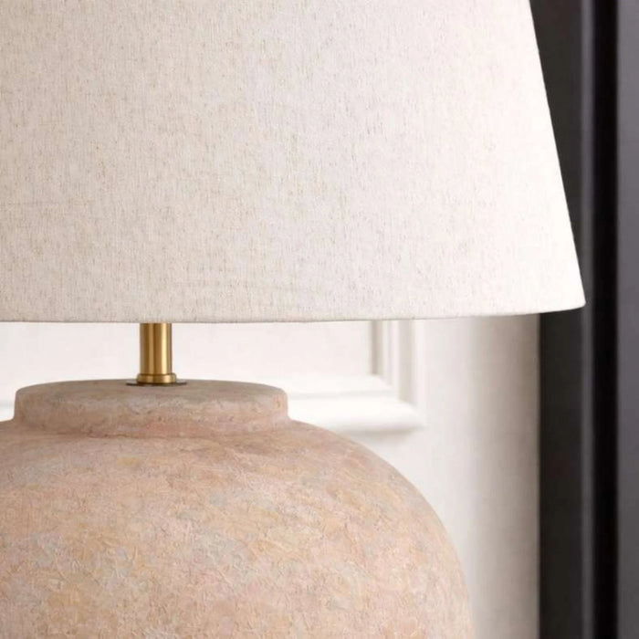 Asher E27 Ceramic Table Lamp 45X62Cm - Orange