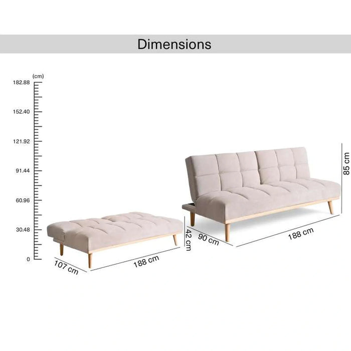 Ashle Sofa Bed - Beige