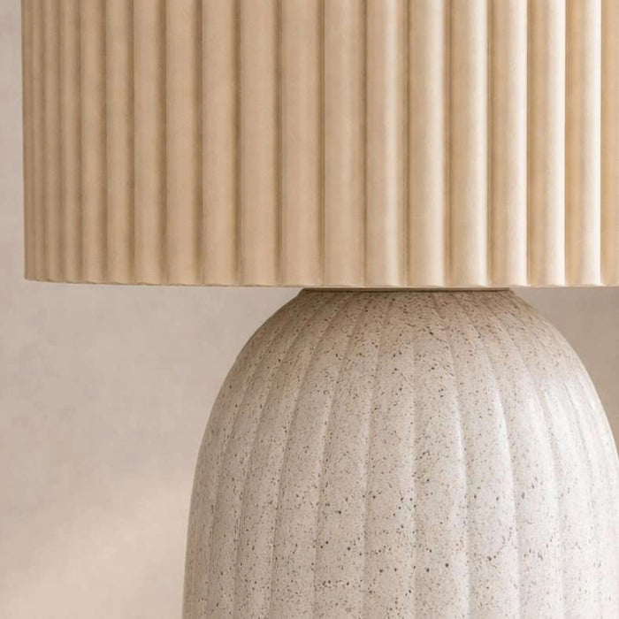Ashley E27 Ceramic Floor Lamp 31.5X123Cm - Natural