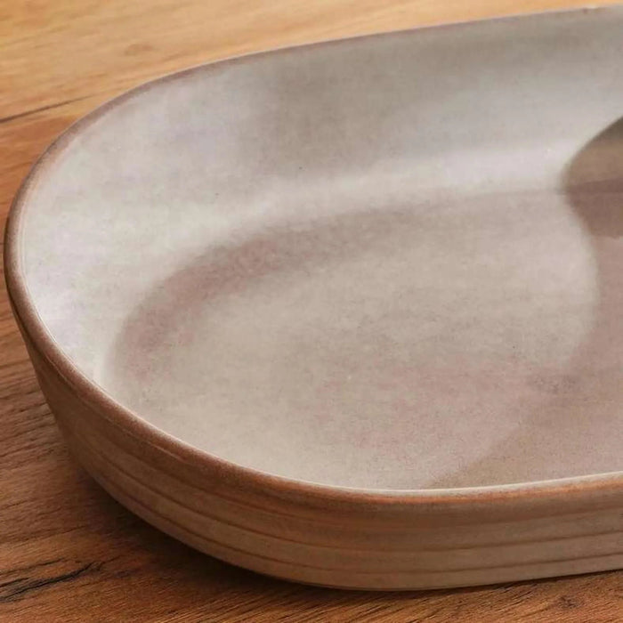 Aska Reactive Oval Baking Dish 30.8X21X5.5Cm - Grey Pan Home