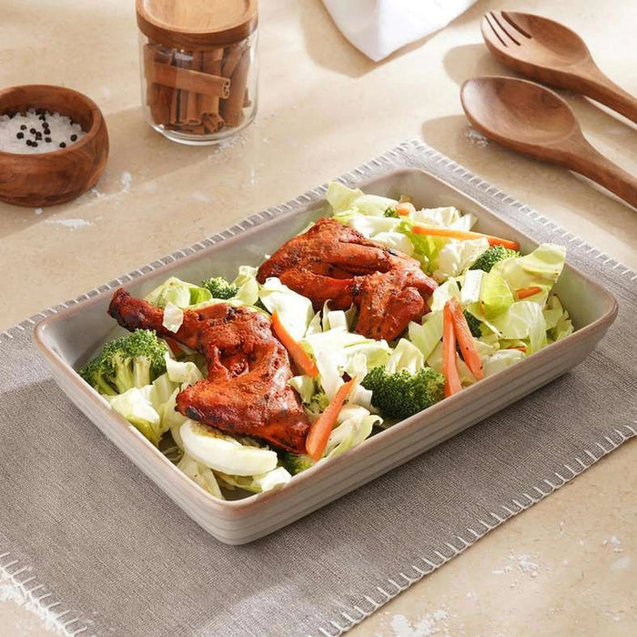 Aska Reactive Rectangular Baking Dish 32X21.2X5.5Cm - Grey Pan Home