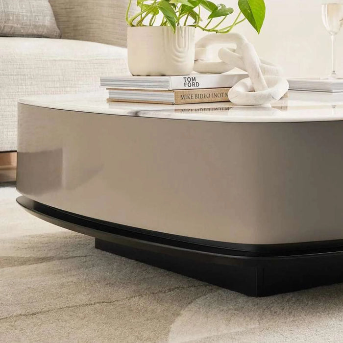 Aspen Coffee Table Marble - White Grey