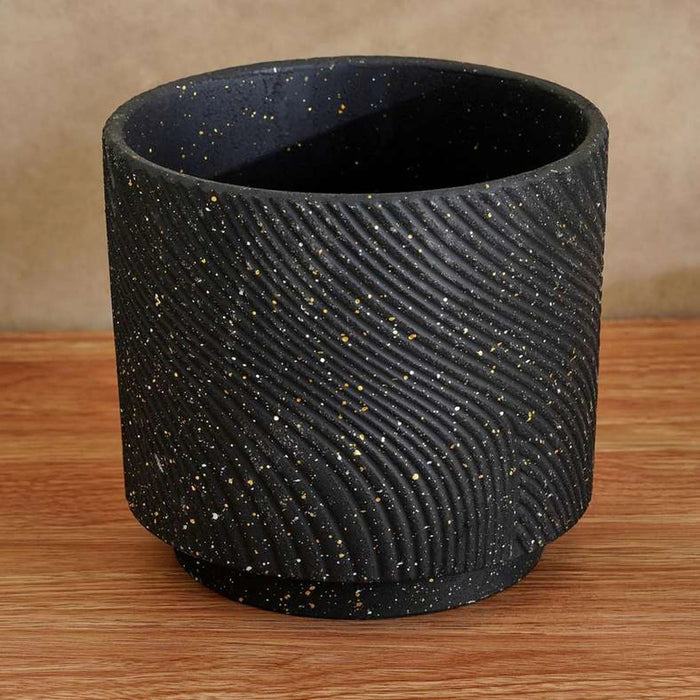 Aspen Terracotta Planter 17X17X15Cm - Black Pan Home