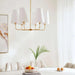 Astra 6-Lights E-14 Pendant Lamp 90X100Cm - Gold Pan Home