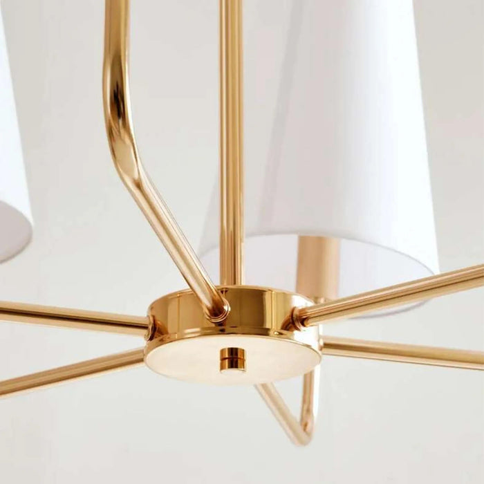 Astra 6-Lights E-14 Pendant Lamp 90X100Cm - Gold Pan Home