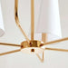 Astra 6-Lights E-14 Pendant Lamp 90X100Cm - Gold Pan Home
