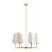 Astra 6-Lights E-14 Pendant Lamp 90X100Cm - Gold Pan Home