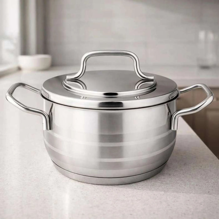 Astra Cooking Pot With Lid Dia28Cm -Chrome