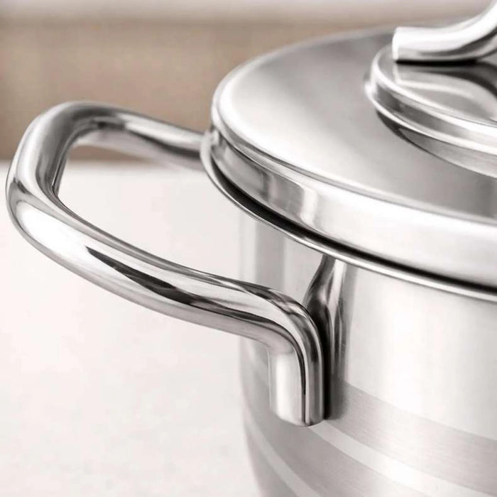 Astra Cooking Pot With Lid Dia28Cm -Chrome