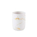 Astral 3-Piece Ceramic Bathroom Accessories Set - Gold Pan Home