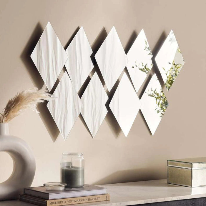 Astral 9-Piece Decorative Mirrors 20X32Cm - Clear Pan Home