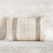 Astrea Chevron Embroidered Down Alt Filled Cushion 35X50Cm - Natural Pan Home