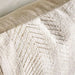 Astrea Chevron Embroidered Down Alt Filled Cushion 35X50Cm - Natural Pan Home