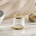 Astrid Glass Cotton Jar - Gold Pan Home
