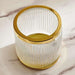 Astrid Glass Cotton Jar - Gold Pan Home