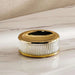 Astrid Glass Soap Dish - Gold Pan Home